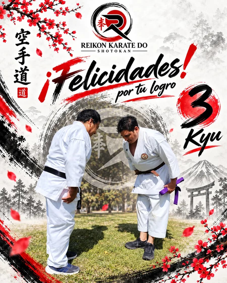 Entrega de cinta de 3.º kyu